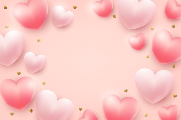 Vector realistic valentine's day background