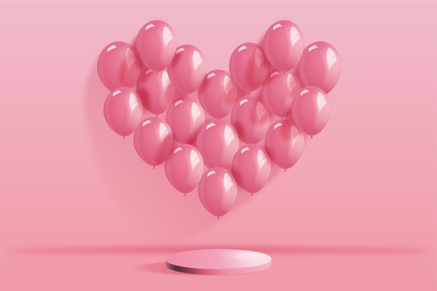 Vector realistic valentine's day background