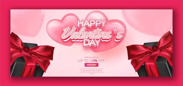 Realistic valentine`s day background