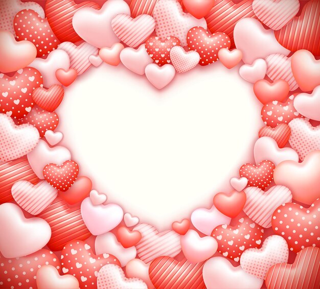 Vector realistic valentines day background