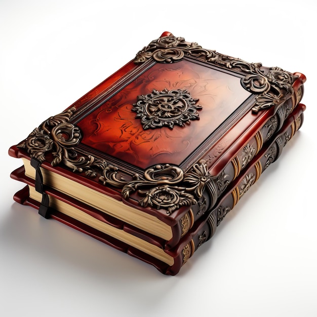 Realistic Vector Antique Book Design On White Background