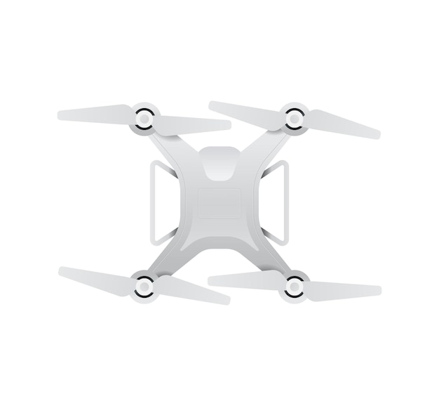 Vettore realistico drone vettoriale illustrazione di drone 3d vettoriale