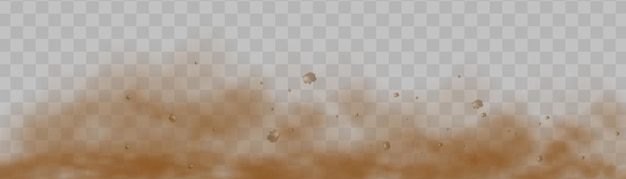 Vector realistic vector isolated dust  on a transparent background