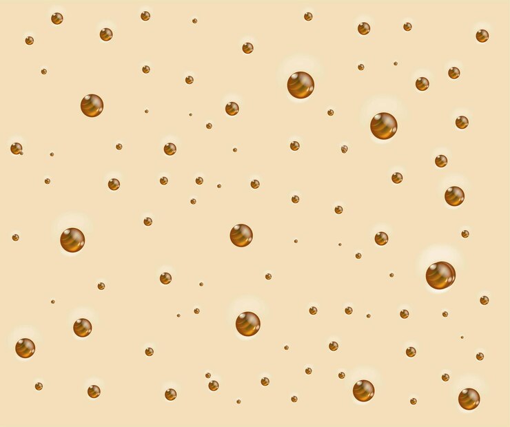 Vector realistic vector oil drops background. clean drop condensation illustration