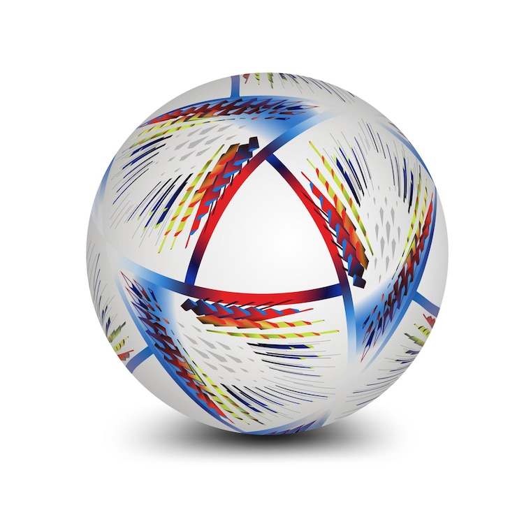 Vector realistic vector soccer ball of the world football championship 2022