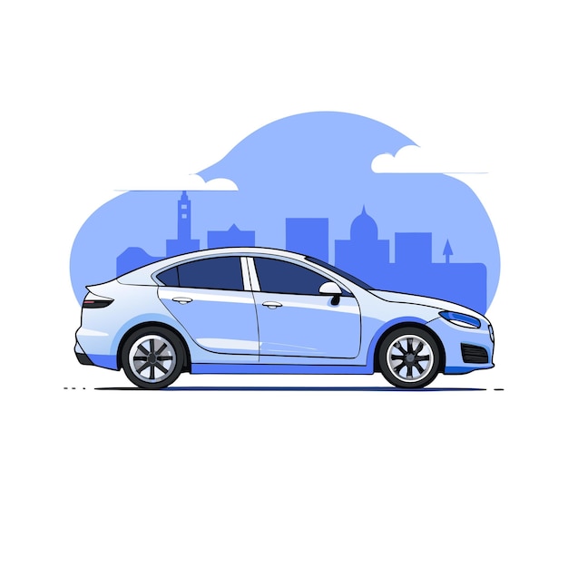 Vector realistic vehicle concept illustration