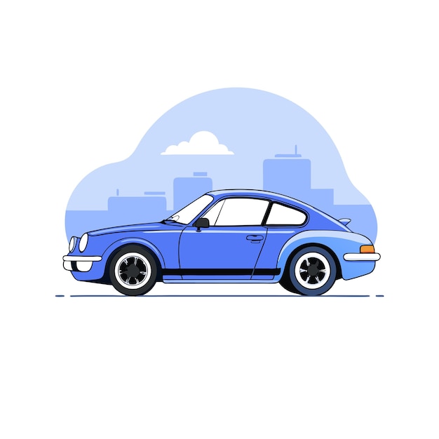 Vector realistic vehicle concept illustration