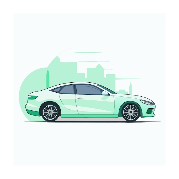 Vector realistic vehicle concept illustration