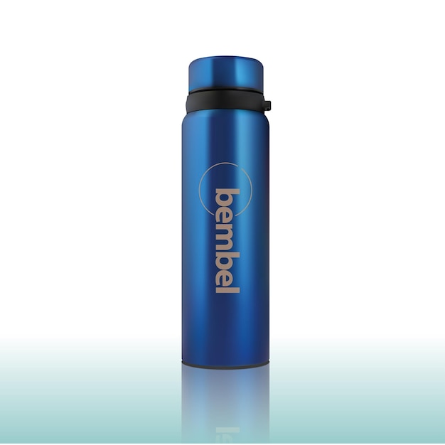 Realistic water bottle design in vector