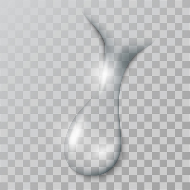 Vector realistic   water  drop