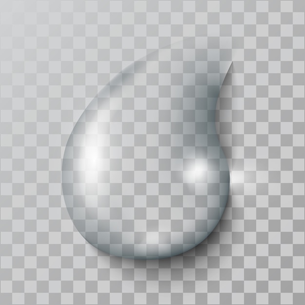 Vector realistic   water  drop