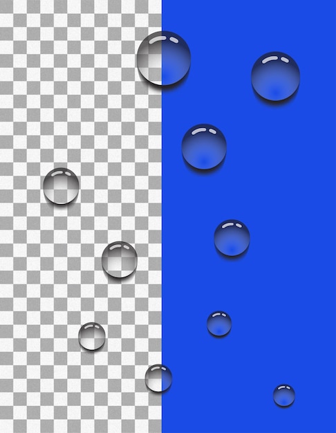 Realistic Water Drops Effect