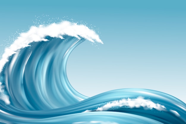 realistic water wave background