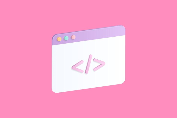 Vector realistic web development 3d icon design vector image