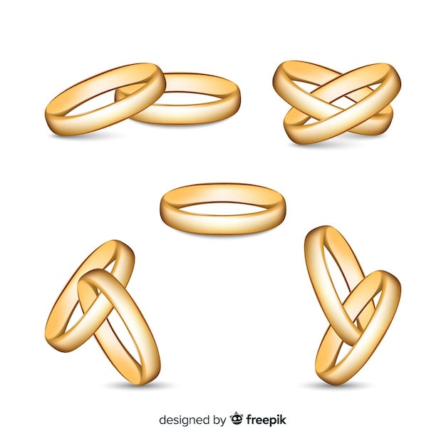 Realistic wedding rings