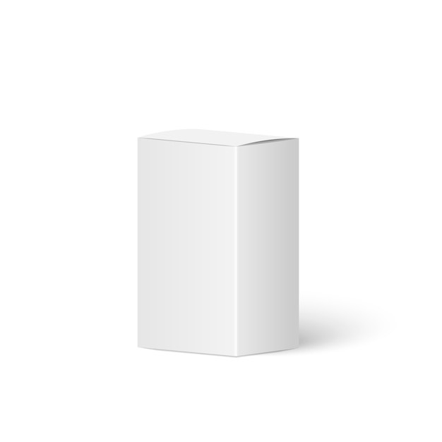 Vector realistic white blank box