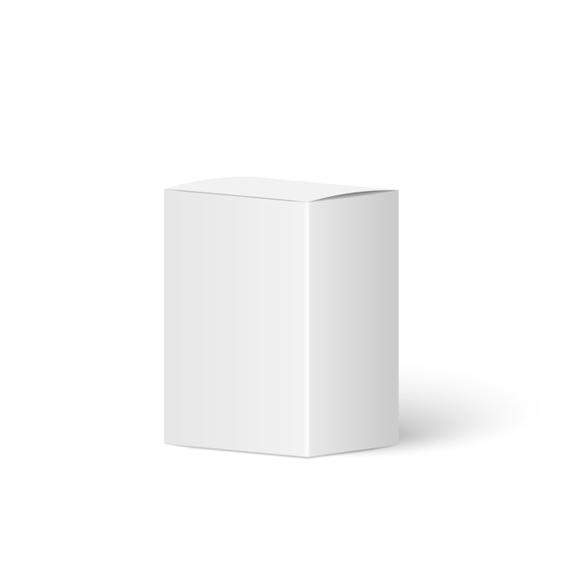 Vector realistic white blank box