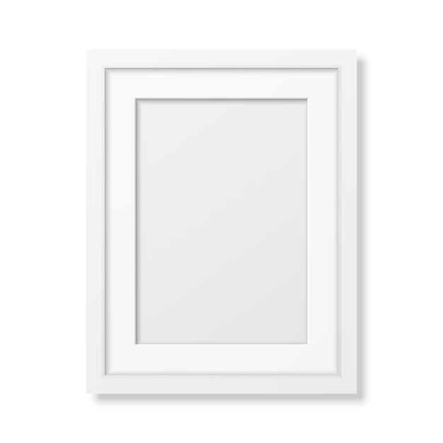 Vector realistic white frame a4