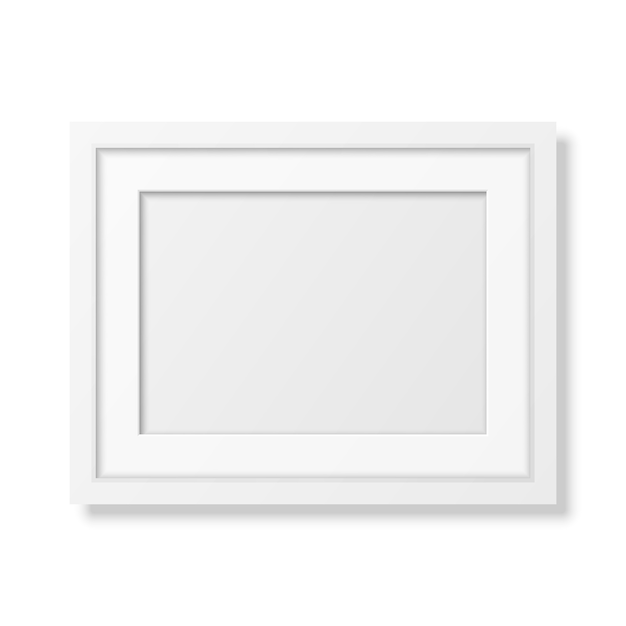 Vector realistic white frame a4