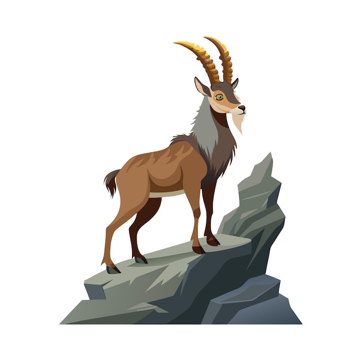 Vector realistic wildlife animal vector illustration
