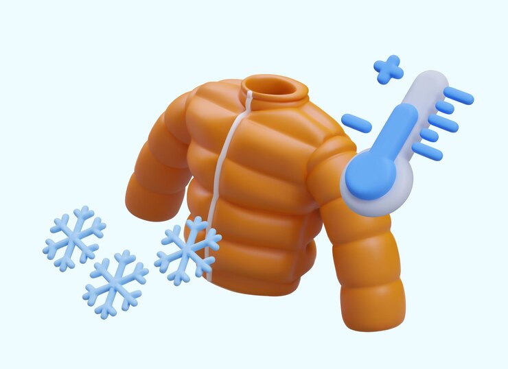 Vector 현실적인 겨울 따뜻한 재 눈알 파란색 온도계