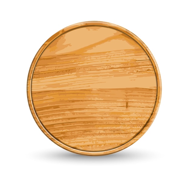 realistic wooden cutting board
