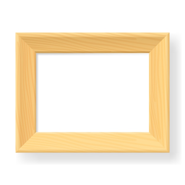 Realistic wooden frame