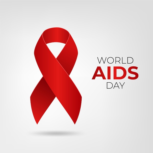 Vector realistic world aids day