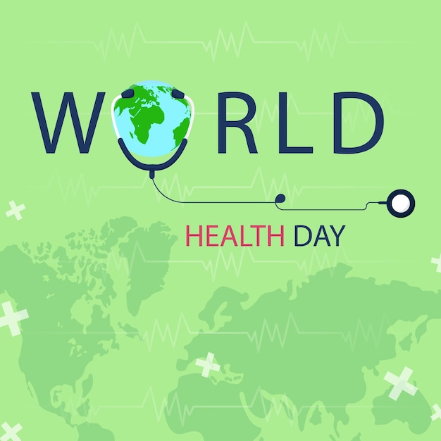 Vector realistic world health day illustration