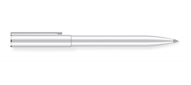 Vector realistic writing pen isolated