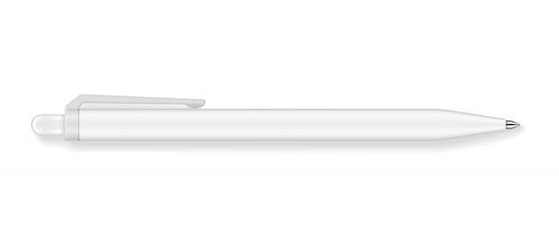 realistic writing pen isolated
