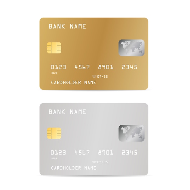 Realistick bank creditcard set