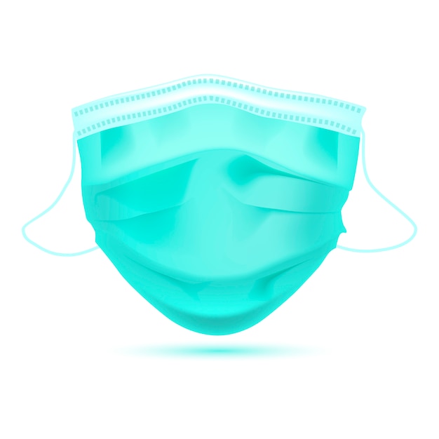 Realistisch beschermend medisch gezichtsmasker Voorkant