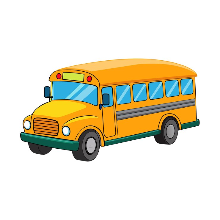 Vector realistisch busvectorillustratieconcept