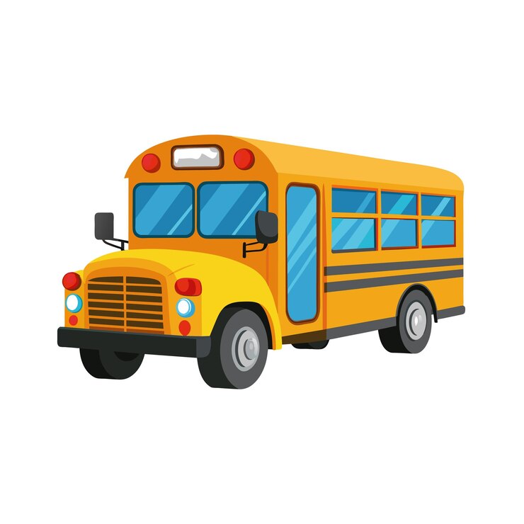 Vector realistisch busvectorillustratieconcept