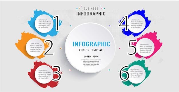 Realistisch cirkeldiagram infographic