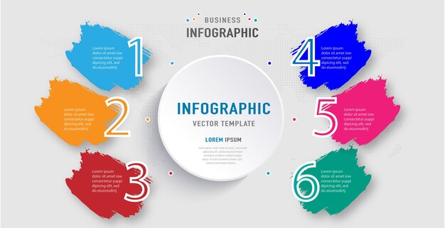 Realistisch cirkeldiagram infographic