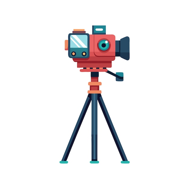Realistisch concept voor vectorillustraties van digitale camera's