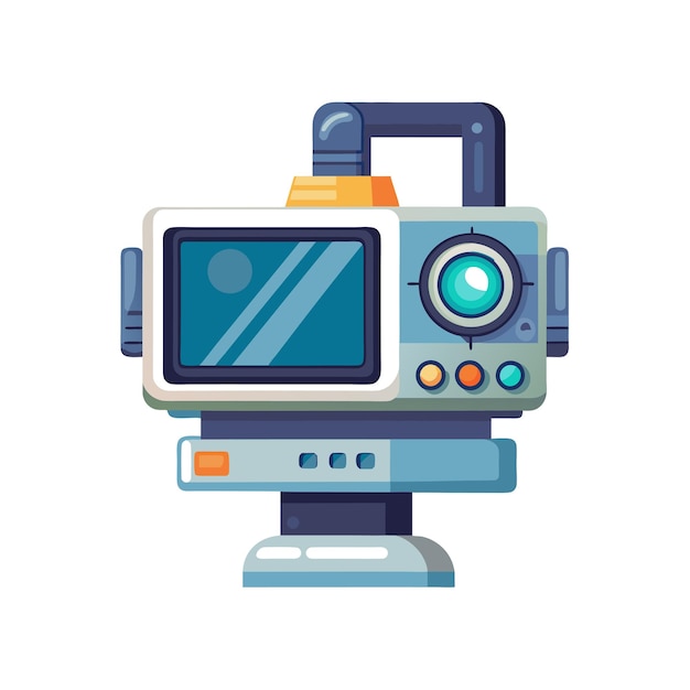 Realistisch concept voor vectorillustraties van digitale camera's