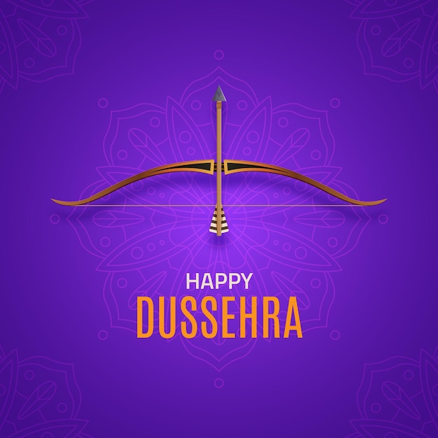 Vector realistisch dussehra-festival