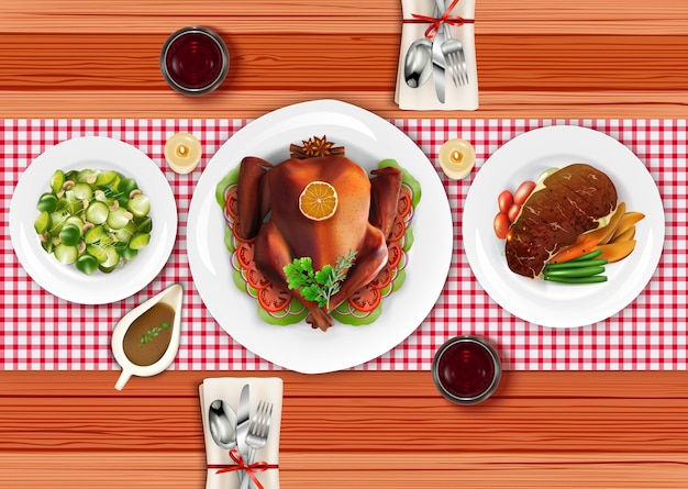 Realistisch eten met gekookt vlees steak