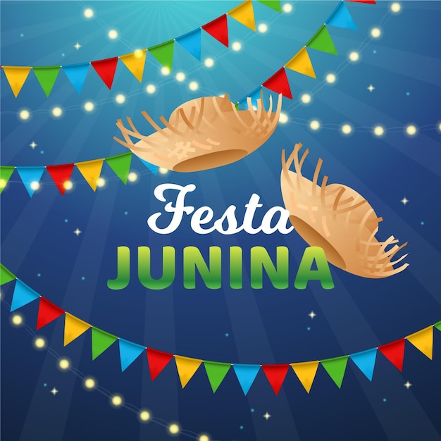 Realistisch festa junina-concept