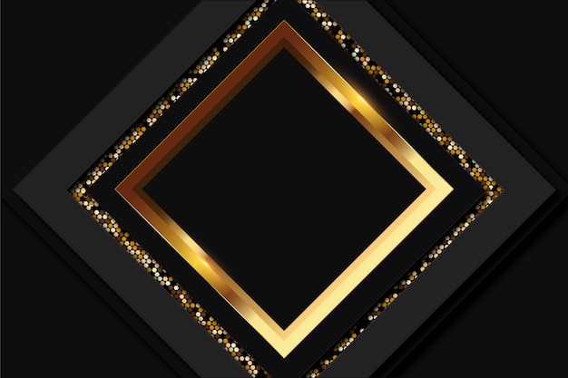 Realistisch gouden frame