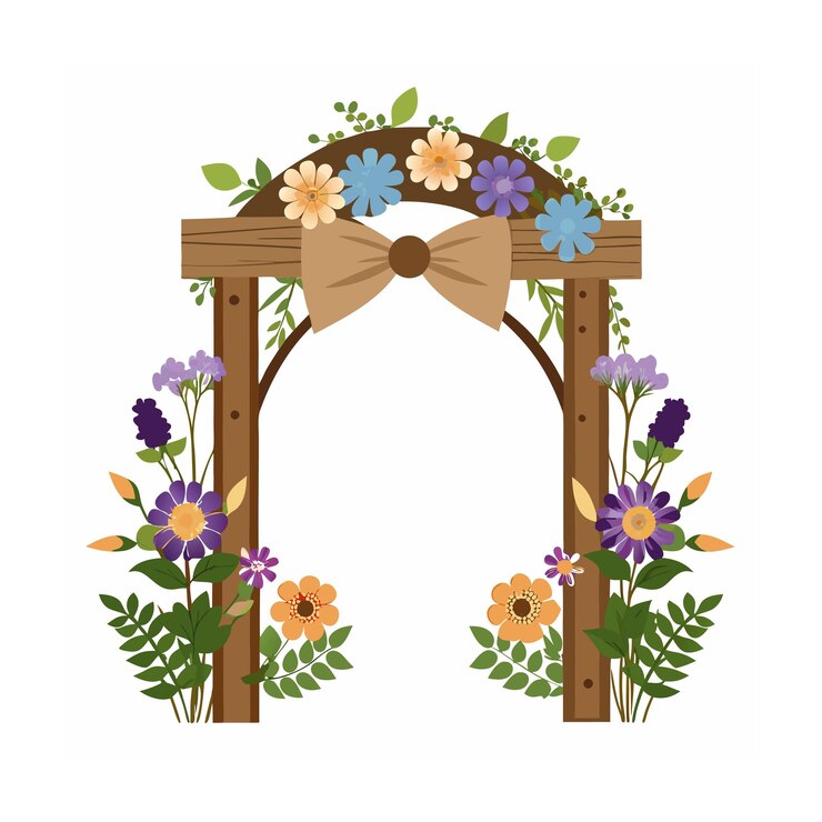 Vector realistisch met de hand getekend bloemenframe