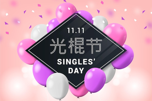 Realistisch singles dag concept