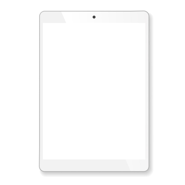 Vector realistisch tablet draagbaar computermodel