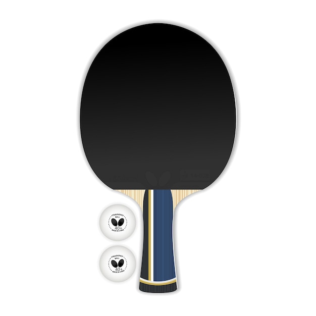 Realistisch tennisracket Rackets voor tafeltennis Pingpong Professionele sportuitrusting ITTF Zwart overlay rubber Beschermende zijkant Trainingsbal