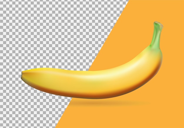 Realistisch van bananenfruit 3D Vector geïsoleerd