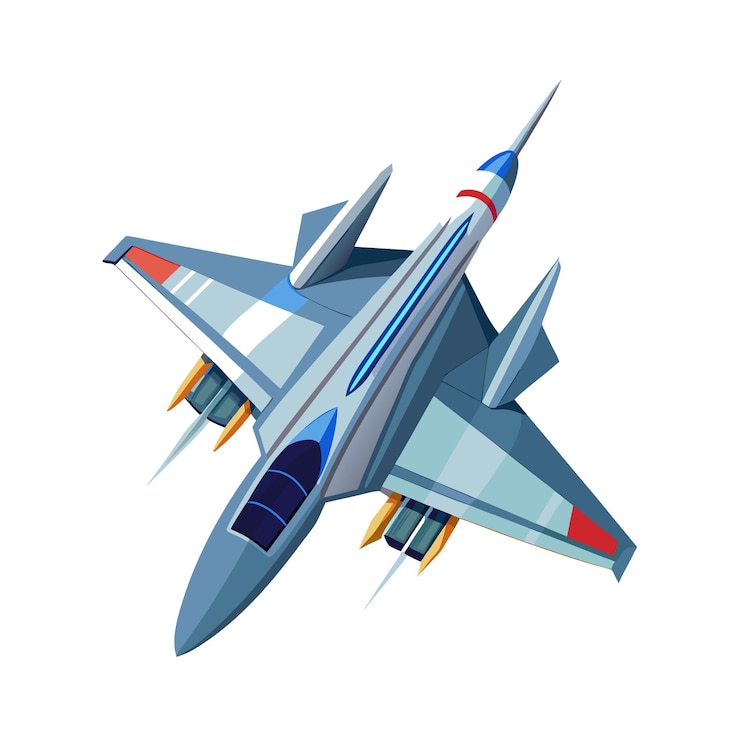 Vector realistisch vliegtuigvectorillustratieconcept
