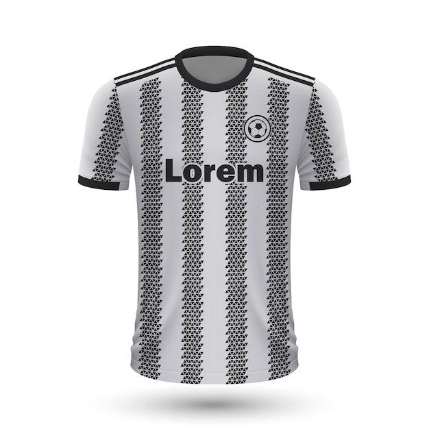 Realistisch voetbalshirt Juventus